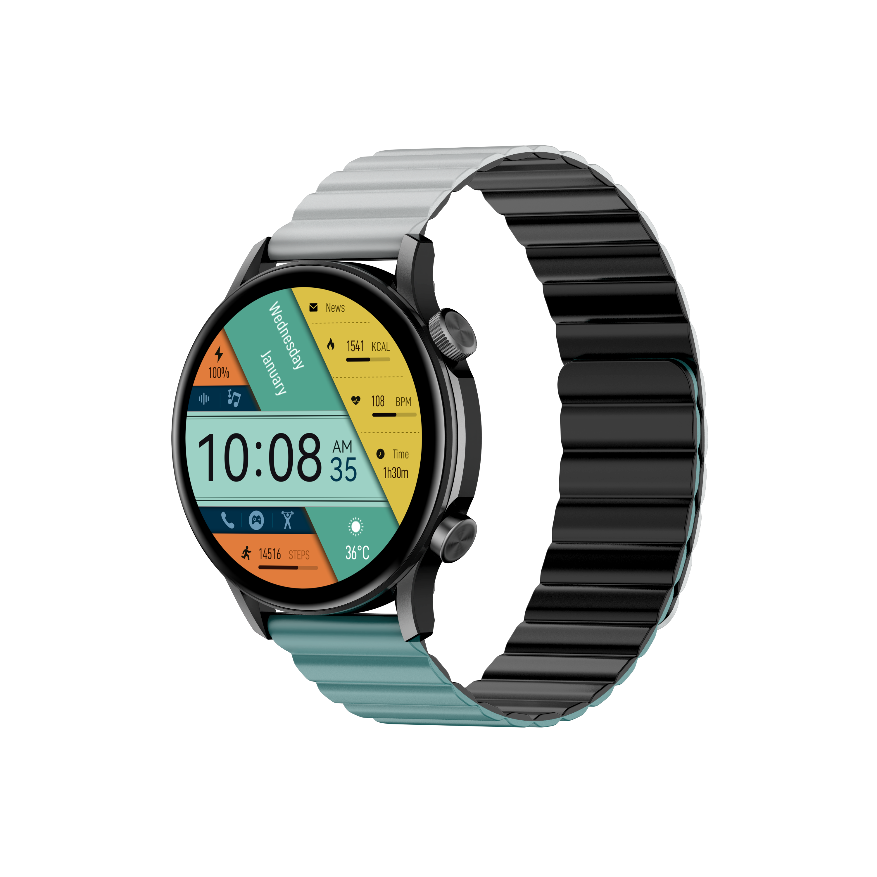Kieslect Smart Calling Watch Kr Pro Limited Edition Double strap