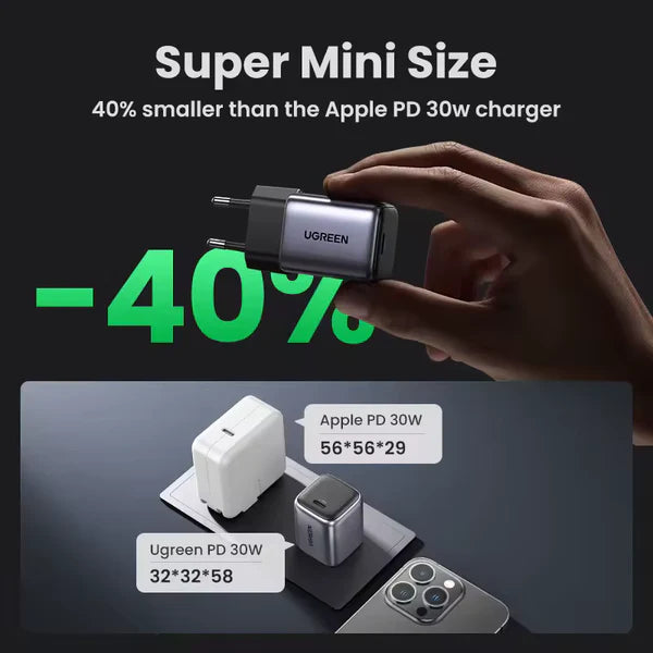 UGREEN GaN 30W chargeur rapide USB-C