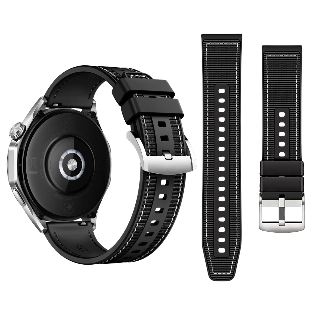 Strap Nylon Silicone Noir
