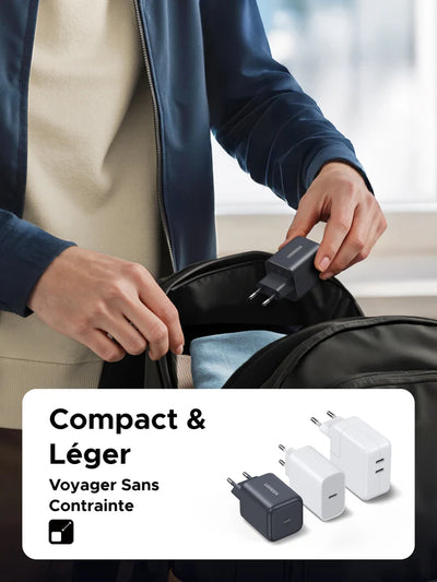 UGREEN   GaN   45W   Chargeur   rapide   USB-C   +   Câble   100w