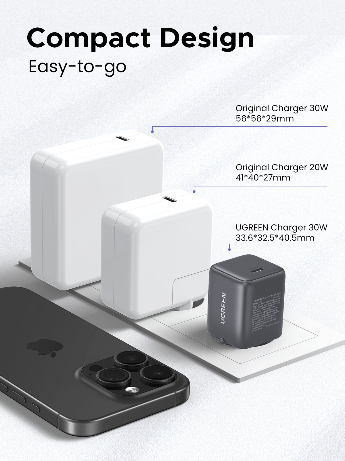 Pack Chargeur GaN 30W + Cable Braide 60W