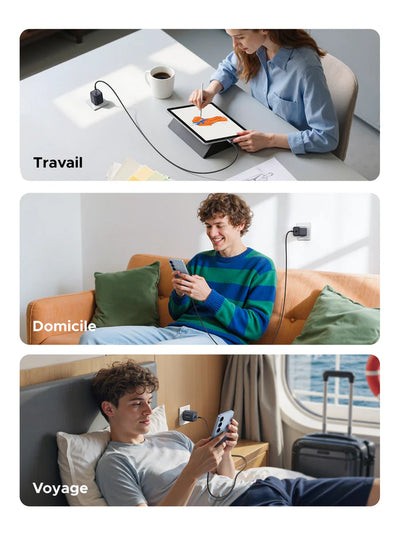 UGREEN   GaN   45W   Chargeur   rapide   USB-C   +   Câble   100w