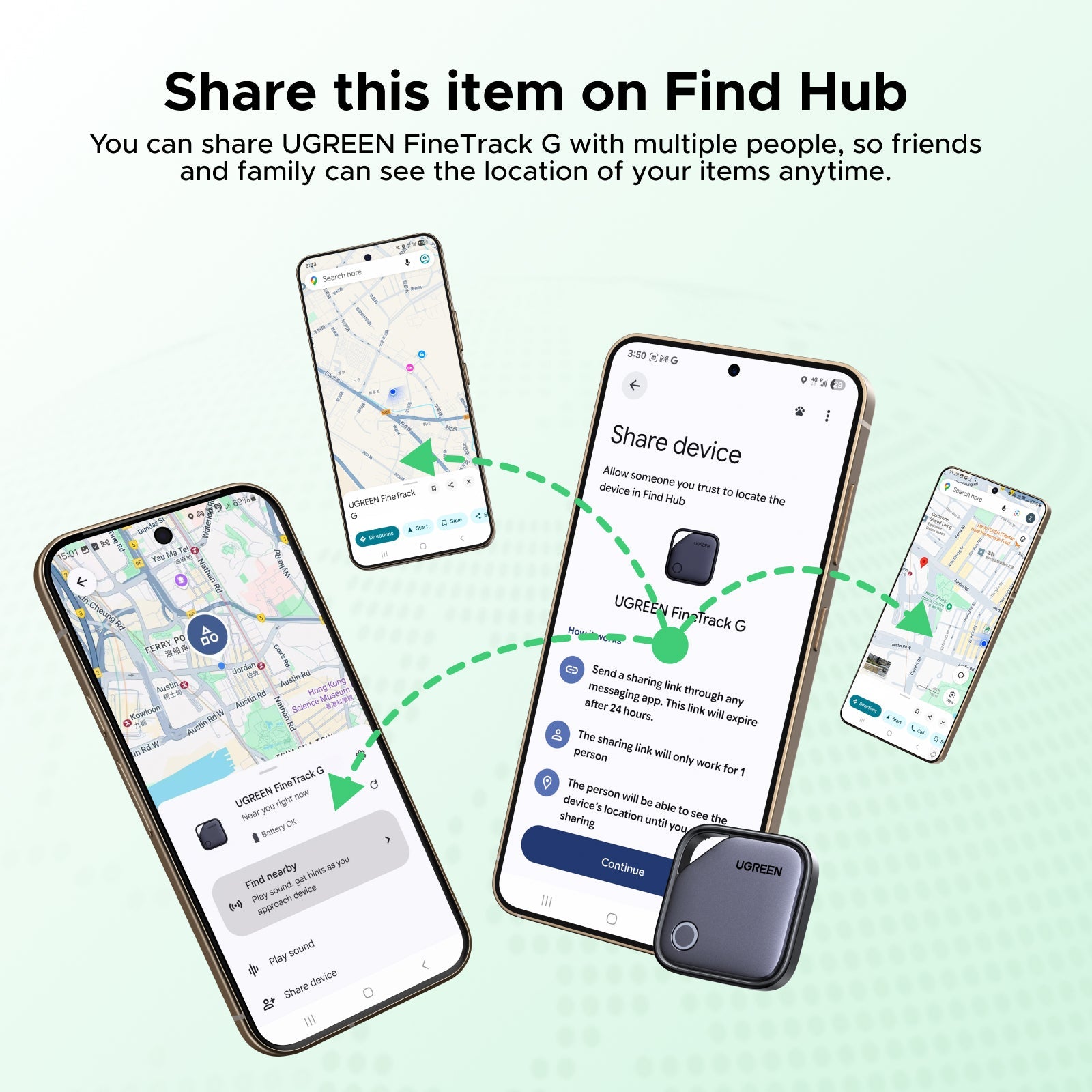2-Pack Ugreen FineTrack Google (Android Only)