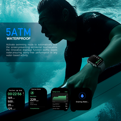 Kieslect KS3 ELITE  GPS Positioning 5ATM Waterproof + ( Bracelet cuir offert )