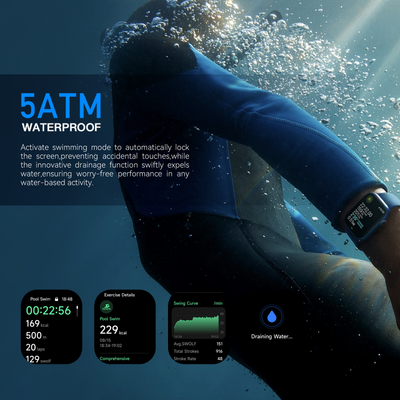 Kieslect Smart Calling Watch Ks 3 GPS Positioning 5ATM Waterproof + NYLON SILICONE 22 MM