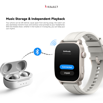 Kieslect KS3 ELITE  GPS Positioning 5ATM Waterproof + ( Bracelet cuir offert )