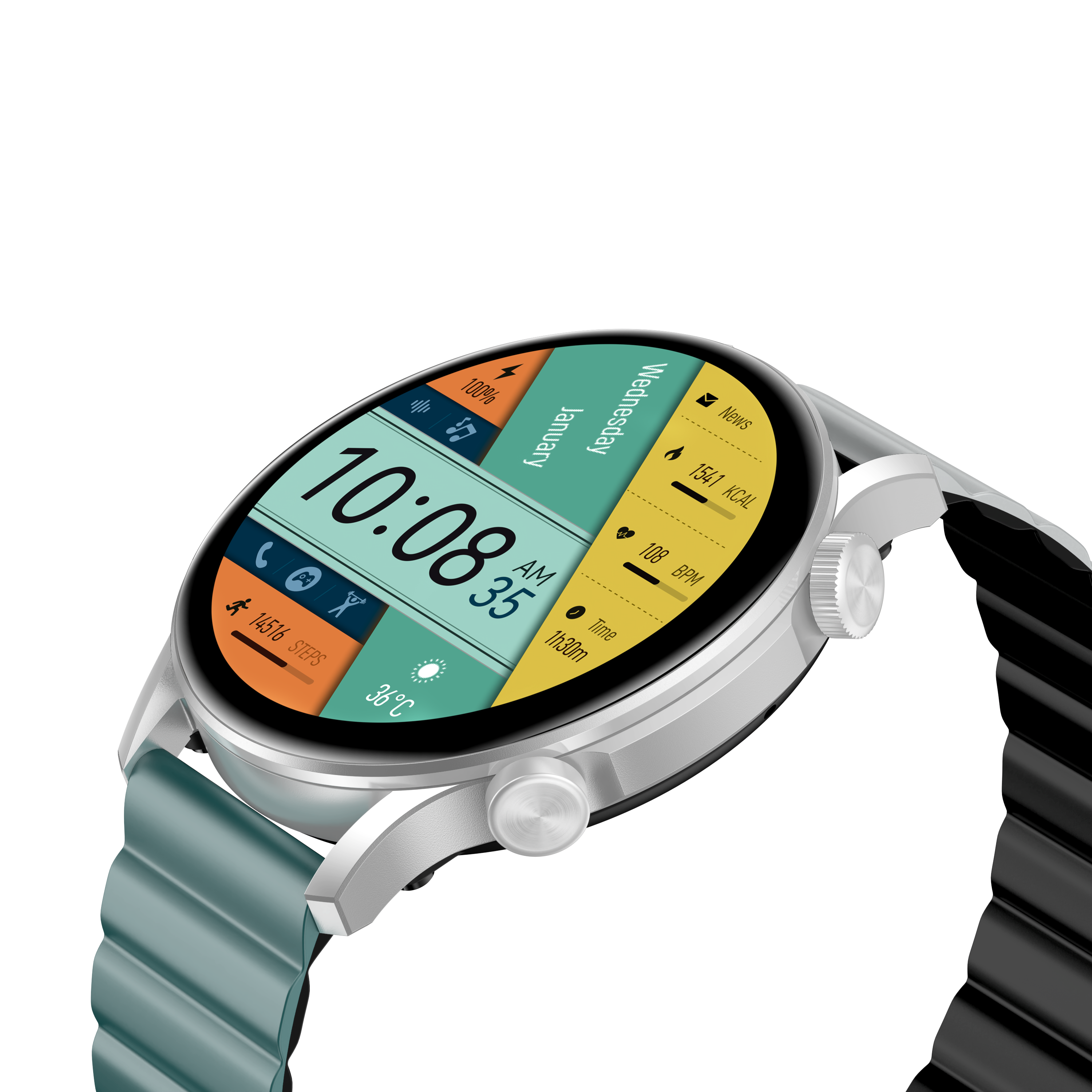 Kieslect Smart Calling Watch Kr Pro Limited Edition Double strap