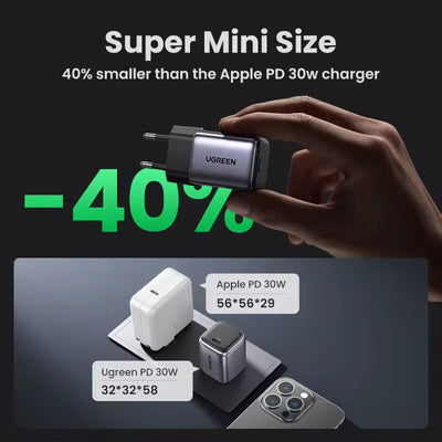 UGREEN GaN 30W chargeur rapide USB-C