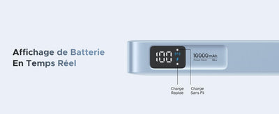 UGREEN MagFlow Batterie Externe Magnétique Sans Fil (10000mAh, Qi2 25W, Compatible MagSafe)
