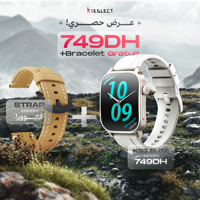Kieslect KS3 ELITE  GPS Positioning 5ATM Waterproof + ( Bracelet cuir offert )