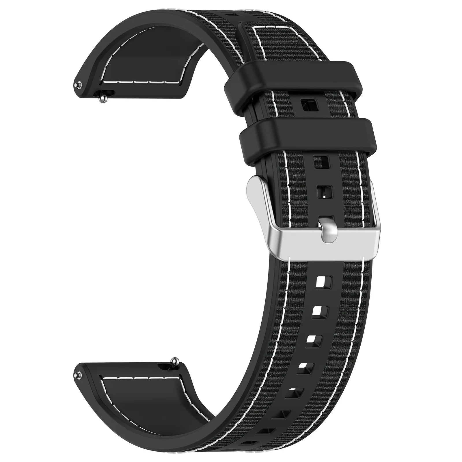 Strap Nylon Silicone Noir