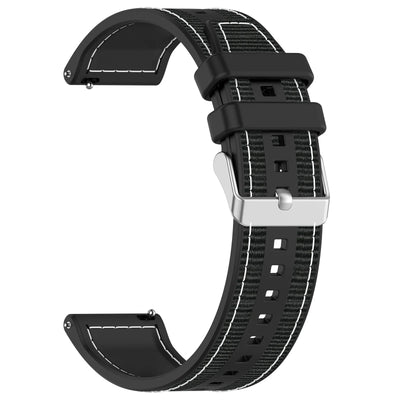 Strap Nylon Silicone Noir